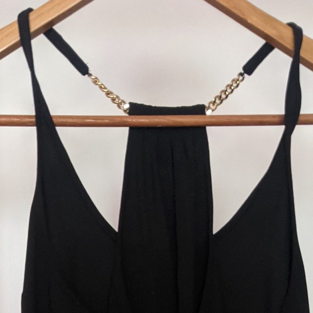 Michael Kors Black Sleeveless Chain Halter